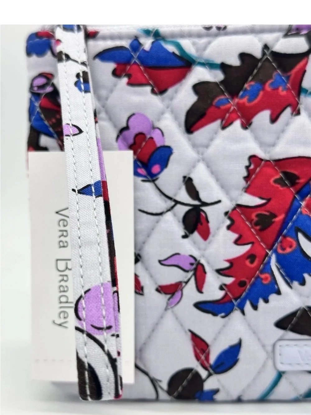Vera Bradley RFID Large Wristlet  All Day Vineyard Floral Card Slot MSRP $49